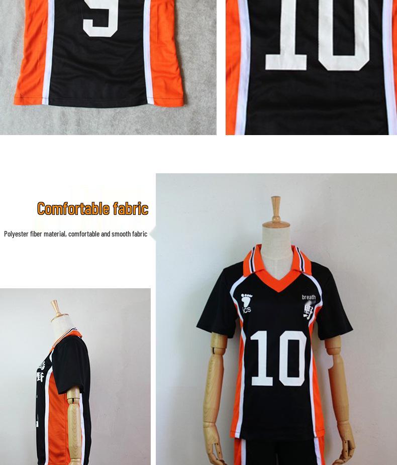 Uniformes de Cosplay do Clube de Voleibol da Escola Secundária Karasuno - Anime Haikyuu