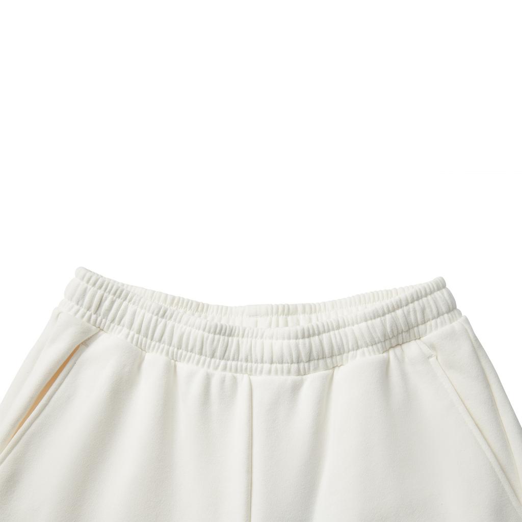 Li Ning Sports Lifestyle Series Casual Cuffed Logo Knitted Sweatpants Women Bottoms Champagne-White AKLV132-1