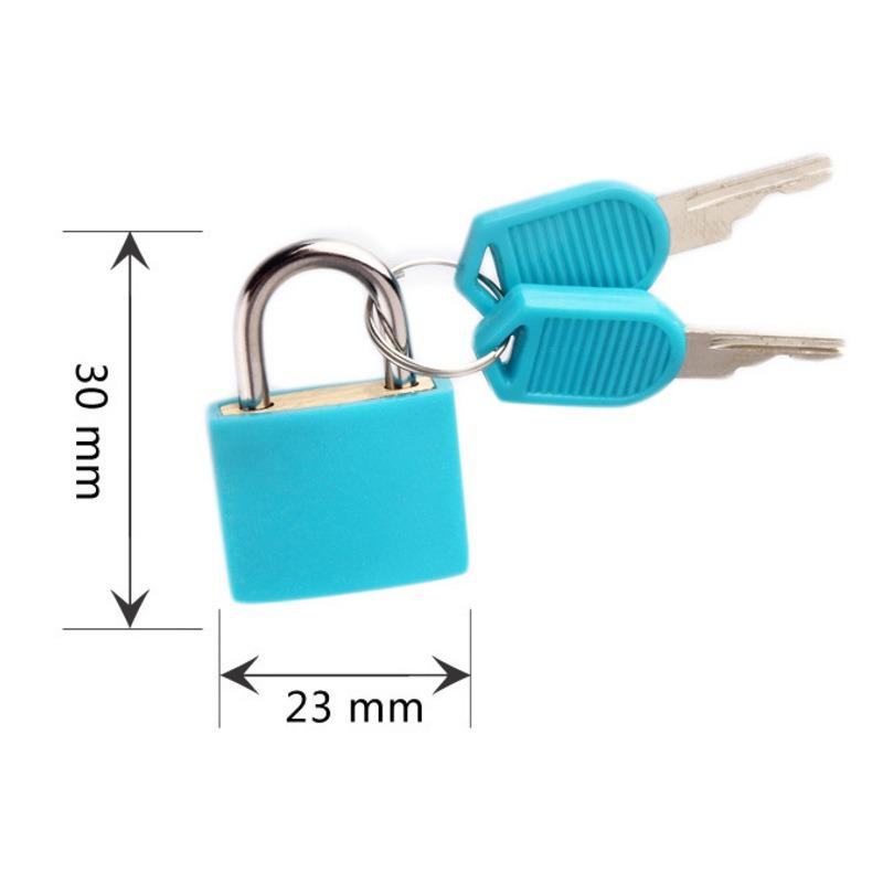 Mini ABS Keyed Padlock for Luggages Padlock with Keys Anti Rust Outdoor Lock for Small Cabinets Drawers