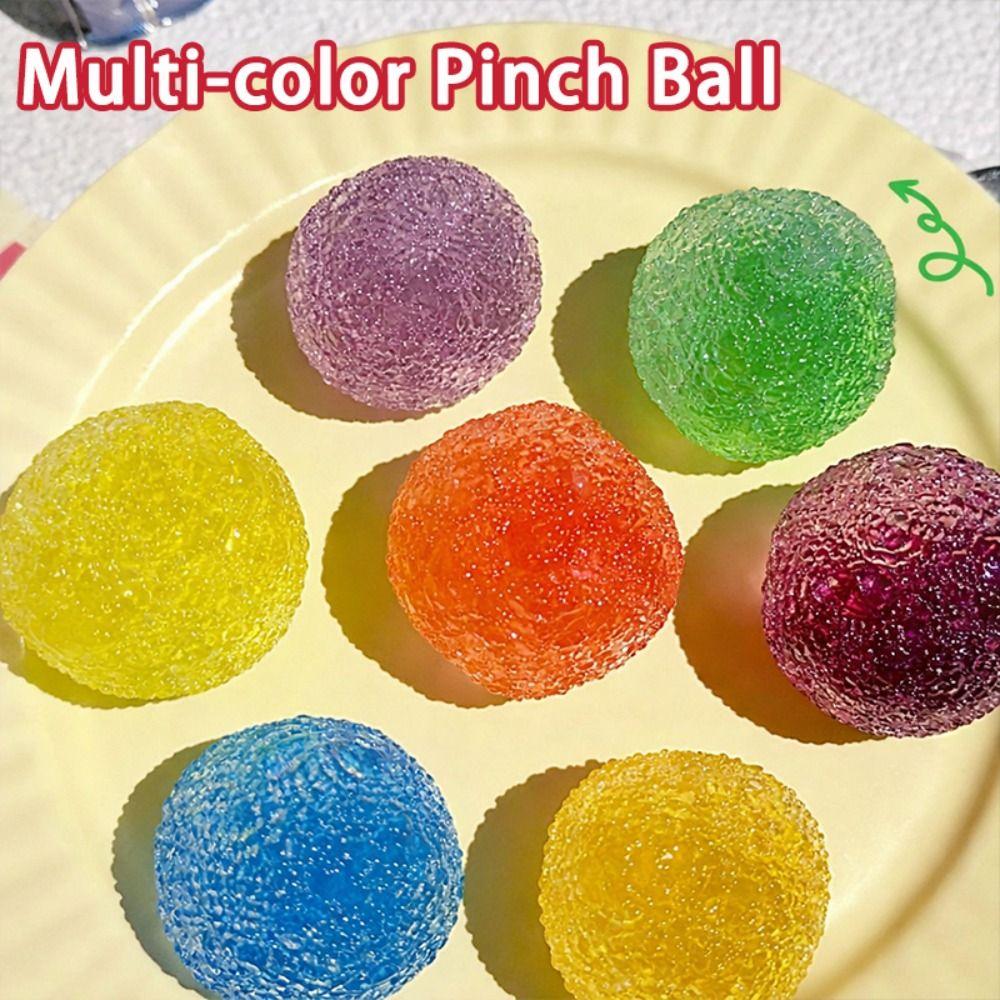 1pcs Soft Rubber Squeeze Ball Non-rebound Pinata Filler Colorful Pinch Press Ball  Gift