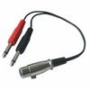 XLR Female to 6.35mm Mono Male Audio Y Splitter Cable, 1 XLR Female to 2 Dual 6.35mm Male 30cm (1.5m/3m) Stereo Mic Audio Converter Adapter Cable