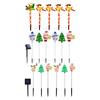 Pack of 6 Solar Christmas Stake Lights Offering Energy Saving Brightness Throughout the Night for Sustainable Decoration