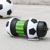 Collapsible Silicone Ball Water Bottle, 550ml Foldable Football Bottle with Climbing Buckle, Leak Proof Spill Resistant Outdoor Sports Travel Bottle