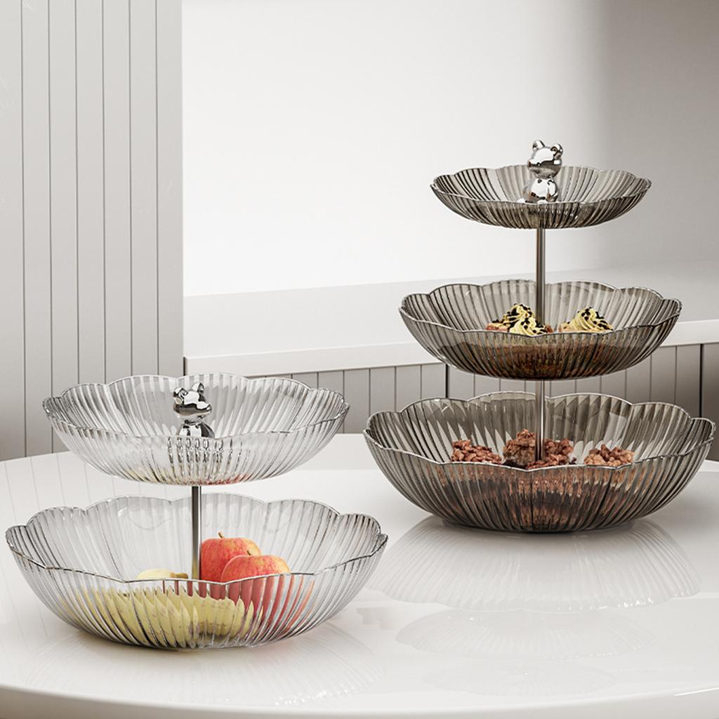 Dessert Cake Stand Valentines Day Ramadan Table Decoration Fruit Tray Holder Multilayer Display Stand Snack Candy Plate