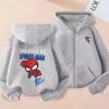 Anime Spider-Man Zippered Hoodie: Kids & Adults Spring/Autumn Sweatshirt
