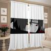 Heminredning Köksgardiner för Vardagsrum 2 Delar Mörkläggningsgardiner Dörrgardin N-naruto-o Avdelare Sovrumsdekoration