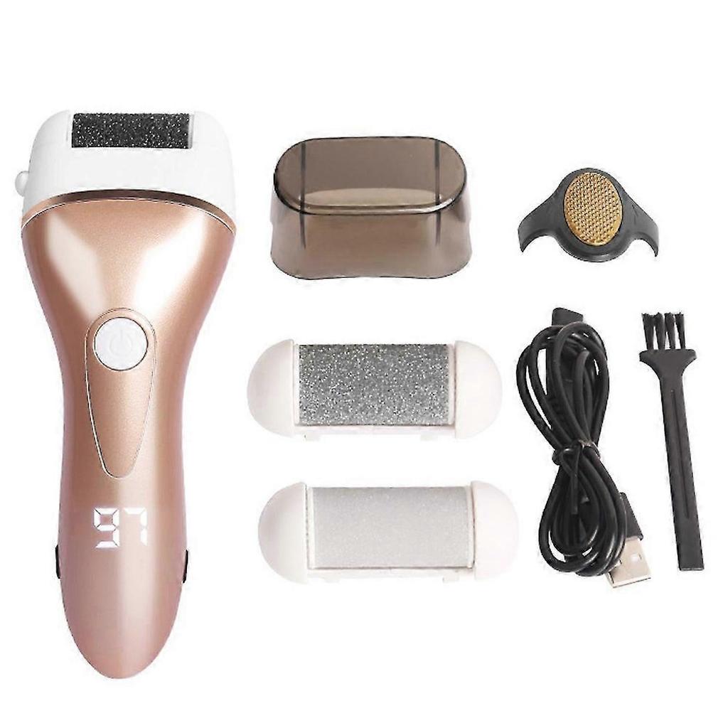Gift for Ladies and Gentlemen, Electric Foot Callus Remover Kit, Rechargeable Waterproof Foot Scrubber for Dead Skin Care, Professional Pedicure