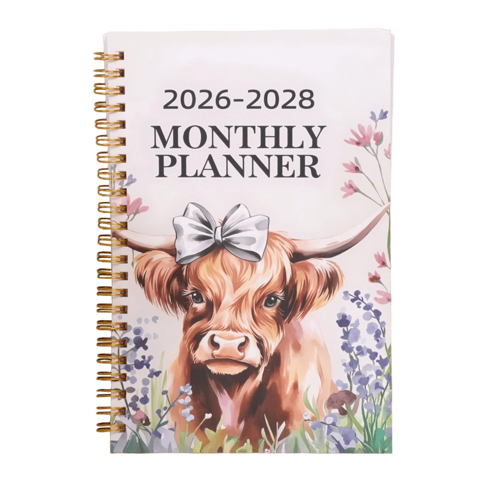 

Ежемесячный акварельный планер на 2026-2028 годы, идеально подходит в качестве подарка для семьи и друзей, чтобы помочь спланировать ваше время и расписание. One Size