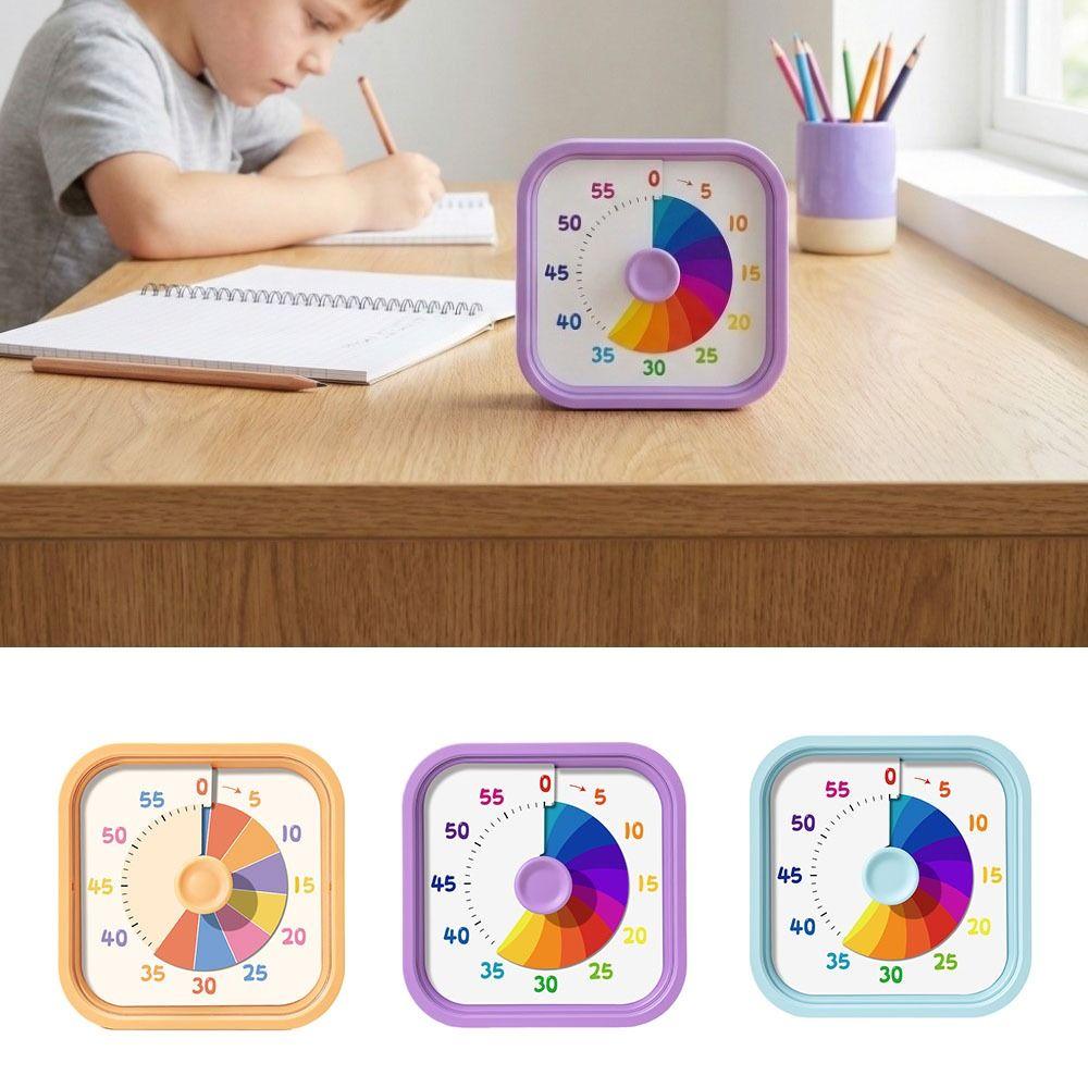 60 Minutes Visual Timer Square Kitchen Cooking Timer Time Management Tool Countdown Timer Indoor