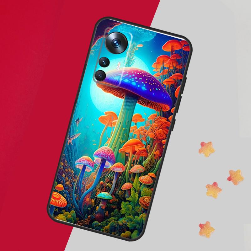 Weird Trippy Mushroom Case For Xiaomi 15 14 13 Ultra 11T 12T 13T 14T Pro Cover For POCO X7 X6 X3 X5 F5 F6 F7 Pro
