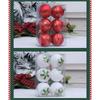 6Pcs Christmas Ball Baubles Ornament Shatterproof Christmas Tree Hangings Decorations for Wedding Winter Holiday Party