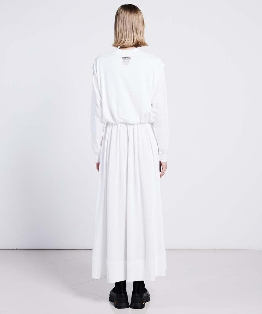 Standard Waist Gathered Long Dress [Double Clothing] [ESSENTIAL]