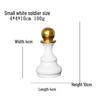 Black and White Chess Piece Resin Figurine for Creative Home Decor