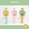 Pineapple Carrot Handheld Fan Press Misting Summer Cooling Fan Lightweight Portable Travel Outdoor Manual Mist Spray Personal Fan