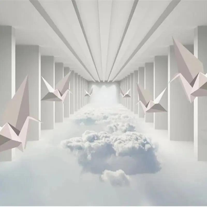 Tapeta 3D jednobarevná fototapeta jednoduchá abstraktní vesmírný mrak stereo pozadí tapeta