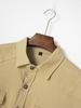 European Style Men's Washed Stretch Cotton Business Casual Long Sleeve Shirt