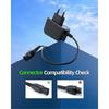 Charging Cable Charger for Karcher Window Vacuum Cleaner WV1, WV2, WV5, WV60, WV1/WV2/45/52 Plus, WV5 Premium EU Plug