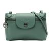 Le Pliage Xtra Textured Logo Adjustable Shoulder Strap Large Cowhide Crossbody Bag Women Crossbody Bag Sage-Gray 10188987D90