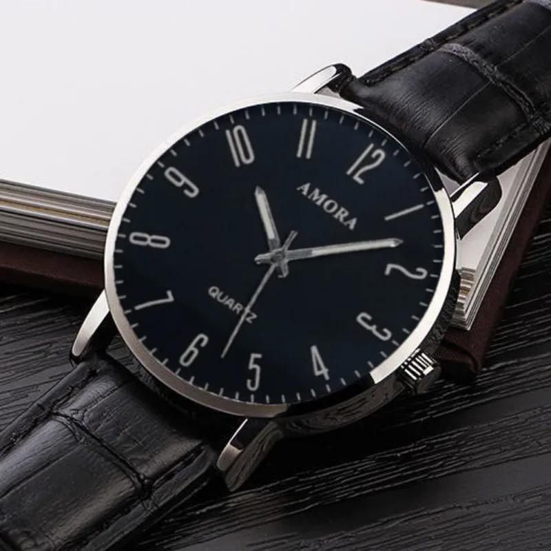 Man Watches Business Wristwatches Luxury Leather Strap Analog Quartz Watches for Men Clock Casual Men Women Watch Reloj Hombre