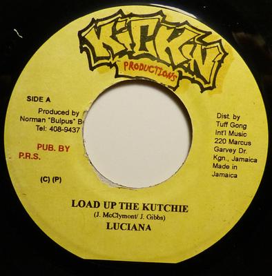 7inch Record LUCIANO / GHANDI - Load Up The Kutchie / Better Must C NONE Kickin Producti 1999 Jamaica Reggae, Ska & Dub Used