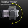 Luz de Corrida à Prova d'Água 180 Rotativa Tira de Cintura Luz Noturna Ultra Brilhante Para Corrida ao Ar Livre Caminhada Ciclismo Ciclismo Pesca