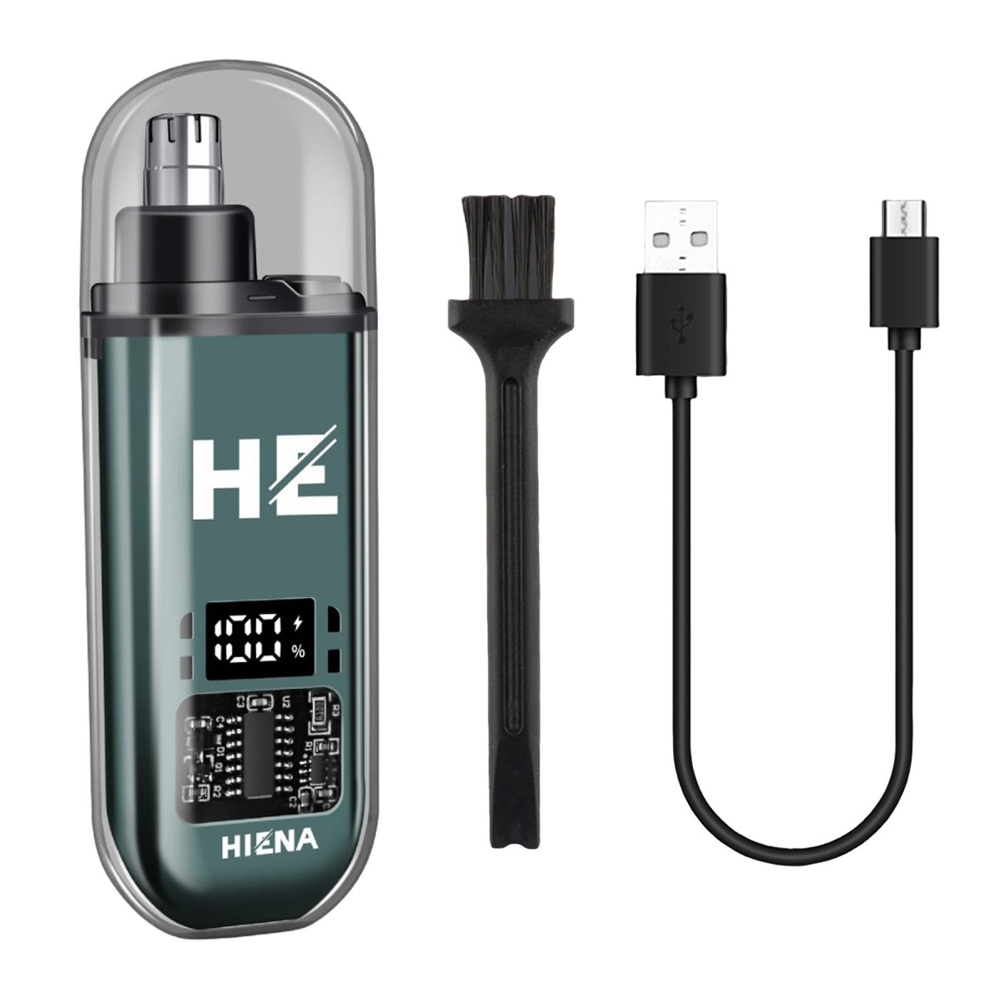 

Nose Clippers Facial Hair Trimmer Digital Display Rechargeable Nose Trimmer for Haircut Beard Shaver Barbershop синій