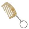 Comb Charm Keyring Acetate Miniature Milk White/Black White for Bag Backpack Purse Wallet Women Hair Care Accessory