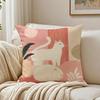 Color Fashion Cat Cute Cartoon Cushion Cover Breathable Cushion Covers Machine Washable WrinkleResistant Soft Durable