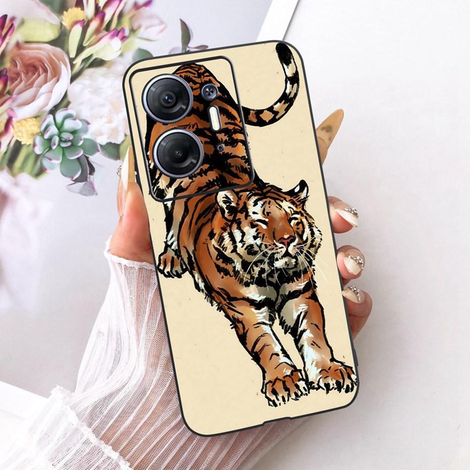 Fashion Cool Case For Infinix Hot 30 5G Soft Black Silicone TPU Back Cover For Infinix Hot30 5G X6832 Phone Cases