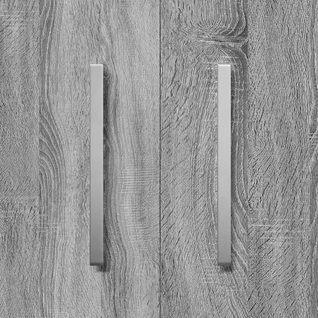 Shoe Cabinet Gray Sonoma 55 x 35 x 108 cm Particleboard
