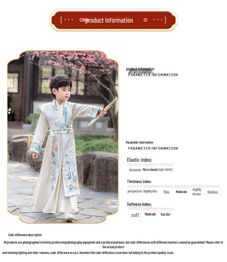 2026 Spring/Autumn Boys' Hanfu: Ancient Costume Tang Suit for Sinology and Performance