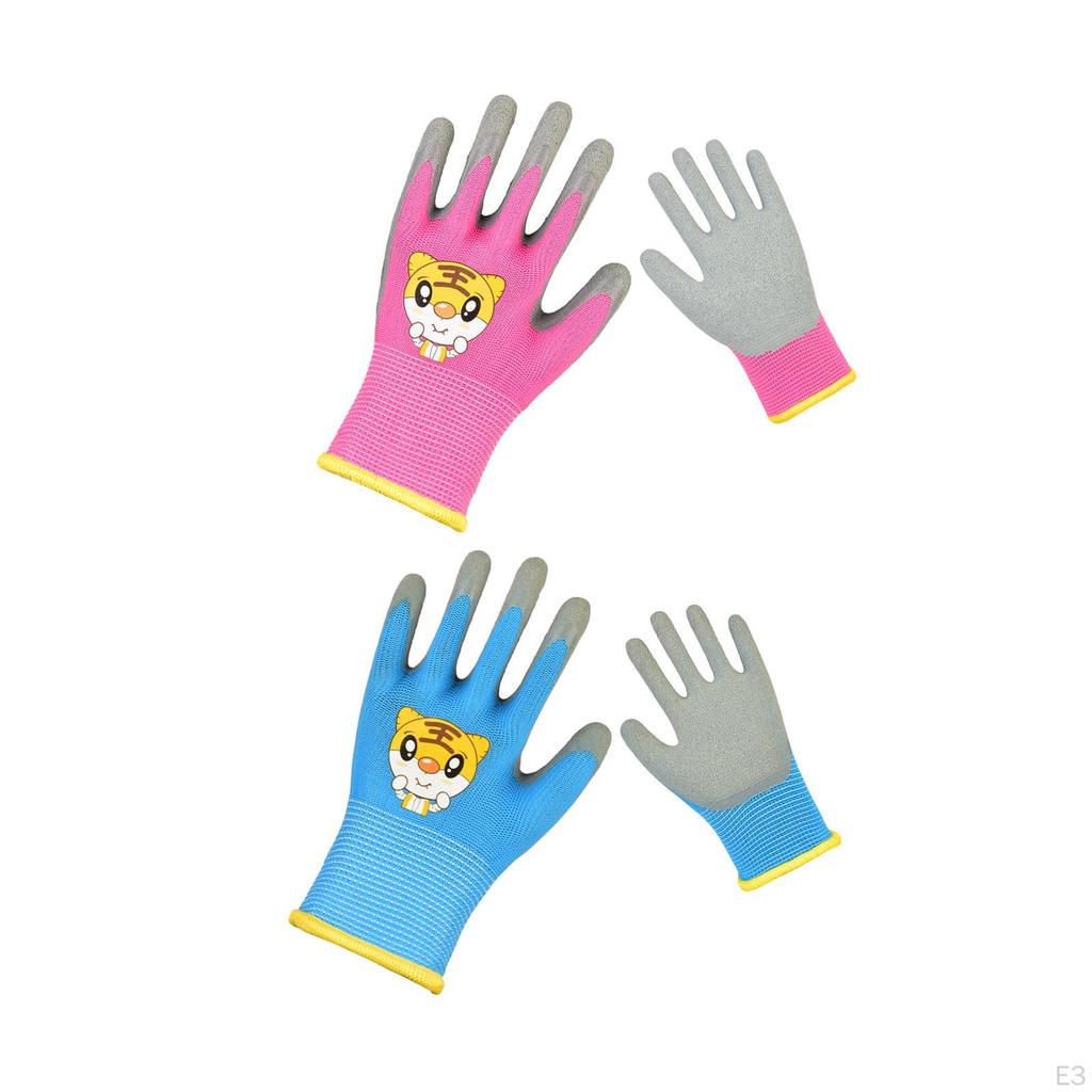 Gartenhandschuhe für , 1 Paar Handschutz, Alter 3-5, Jungen und Mädchen, Angeln