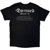 The Damned Unisex Erwachsenen EU Tour Sommer 24 Abgenutztes Logo Rückendruck T-Shirt