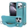 Premium Genuine Leather Case For iPhone 16 Pro Max Phone Cases 15Pro 14 13 12 11 Wristband Strap Bracket Back Card Holder Cover