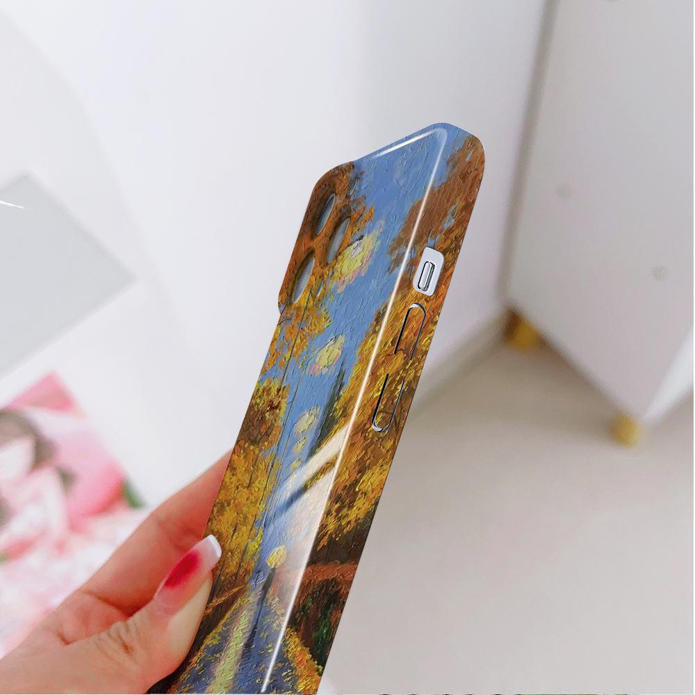 All-inclusive Film Phone Case Cartoon Fashion Design Hard Shell Full Cover Camera Protection Case for iPhone Huawei Honor Vivo Google
