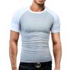 Premium Quality Men's Summer O-neck Short Sleeves Camo Stitching Color T-shirt For Effortless Style