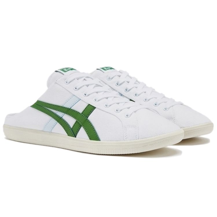 Onitsuka Tiger Unisex DD Trainer Sabot White Green Leather Sabot Mule Sneakers 1183B769-106
