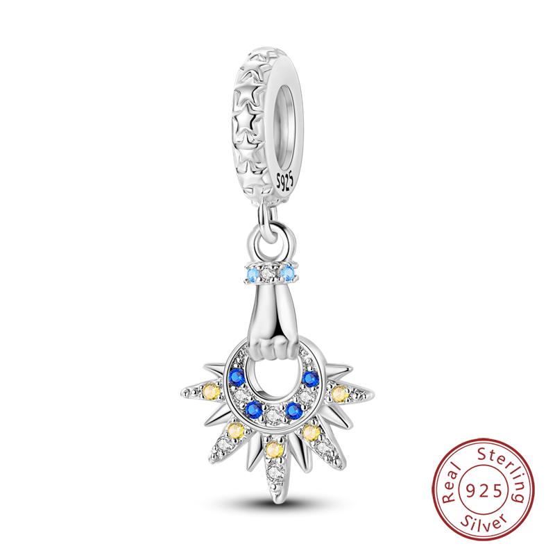 New Winter Charms Bead Copper Snowflake Snowman Penguin Deer Dangle Fit Bangle Bracelet Necklace Diy Jewelry