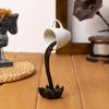 1-Piece Floating Coffee-Shaped Ornament, Creative 3D Hanging Resin Coffee Cup Ornament Suitable for Kitchen Countertops, Home Office Desktop Decoratio