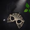 Elegant Spiders Web Mask With Rhinestones Rhinestones For Halloween Parties And Cosplay Event Silver Or Gold Color Available