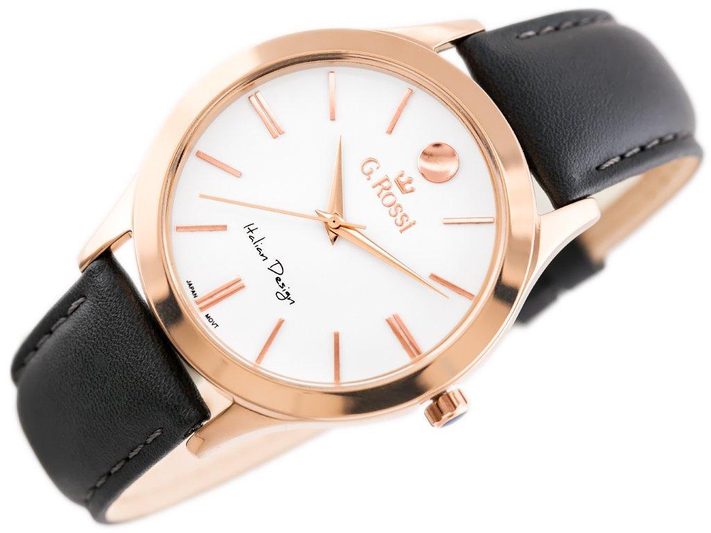 ZEGAREK G. ROSSI - 10398A-3G3 (zg783g) R.g./gray + BOX