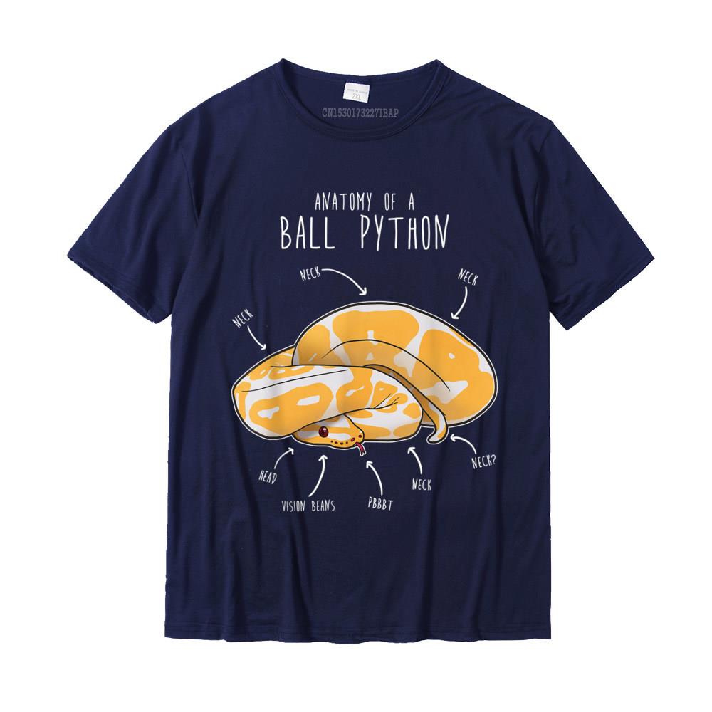 Anatomy Of An Albino Ball Python Funny Reptile Snake Lover TShirt Fashionable Male T Shirt Casual T Shirts Cotton Normal