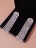 Luxurious Diamond Tassel Earrings: Shimmering, High-End Fashion for Exquisite European & American Style Party Wear.