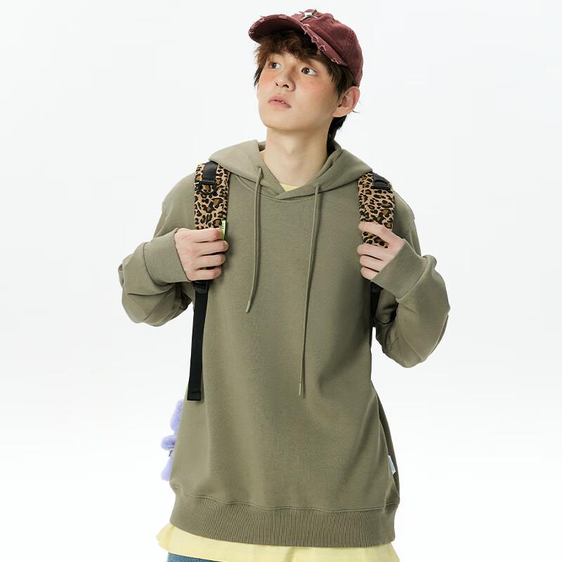 MINISO Men's Hooded Fleece Sweatshirt & Straight-Leg Pants Set