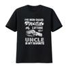 Herren T-Shirt mit Aufdruck "Mein Lieblingsname ist Onkel" Lustiger Verwandter Vatertag Schwarz Vintage Gewaschenes Oberteil Für Den Alltag Weich Vielseitig