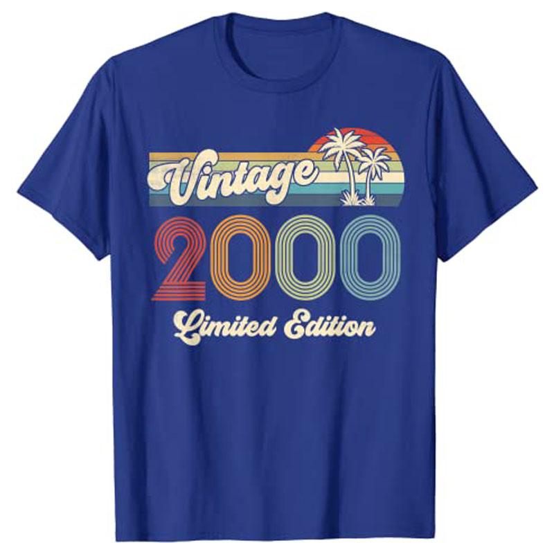 Vintage 2000 26th Birthday Shirt Limited Edition 26 Year Old TShirt Graphic Tee Gifts Humor Funny Personalized Awesome Clothes S