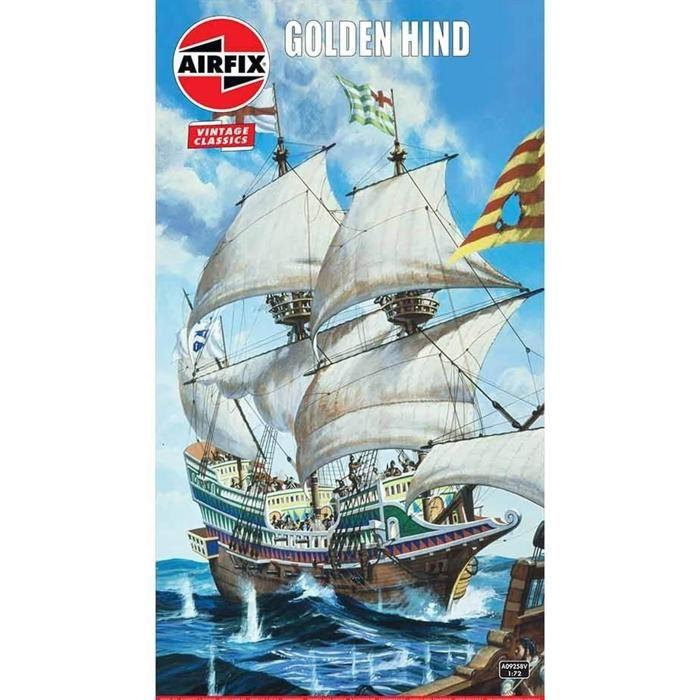 Maquette Airfix Vintage Classics - Golden Hind 1:72 - Galion anglais de Sir Francis Drake