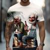 Men's 3D Egyptian Anubis God Black Gold Print T-Shirt Crew Neck Short Sleeve Mythology Casual Daily Tee Top