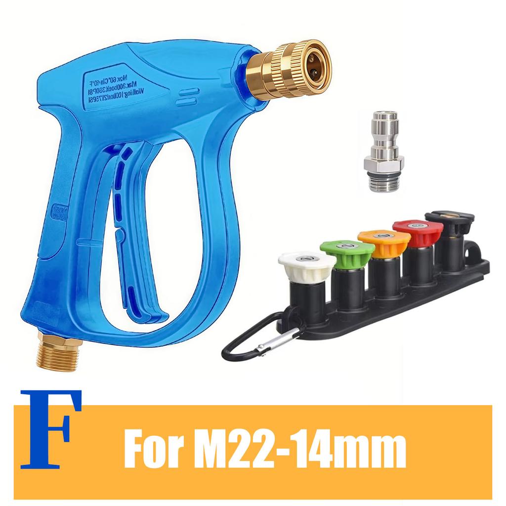 Pressure Washer Water Gun for Car Clean Hose Connector For Karcher Nilfisk Bocsh Quick connect nozzles For Car Wash Accessories
