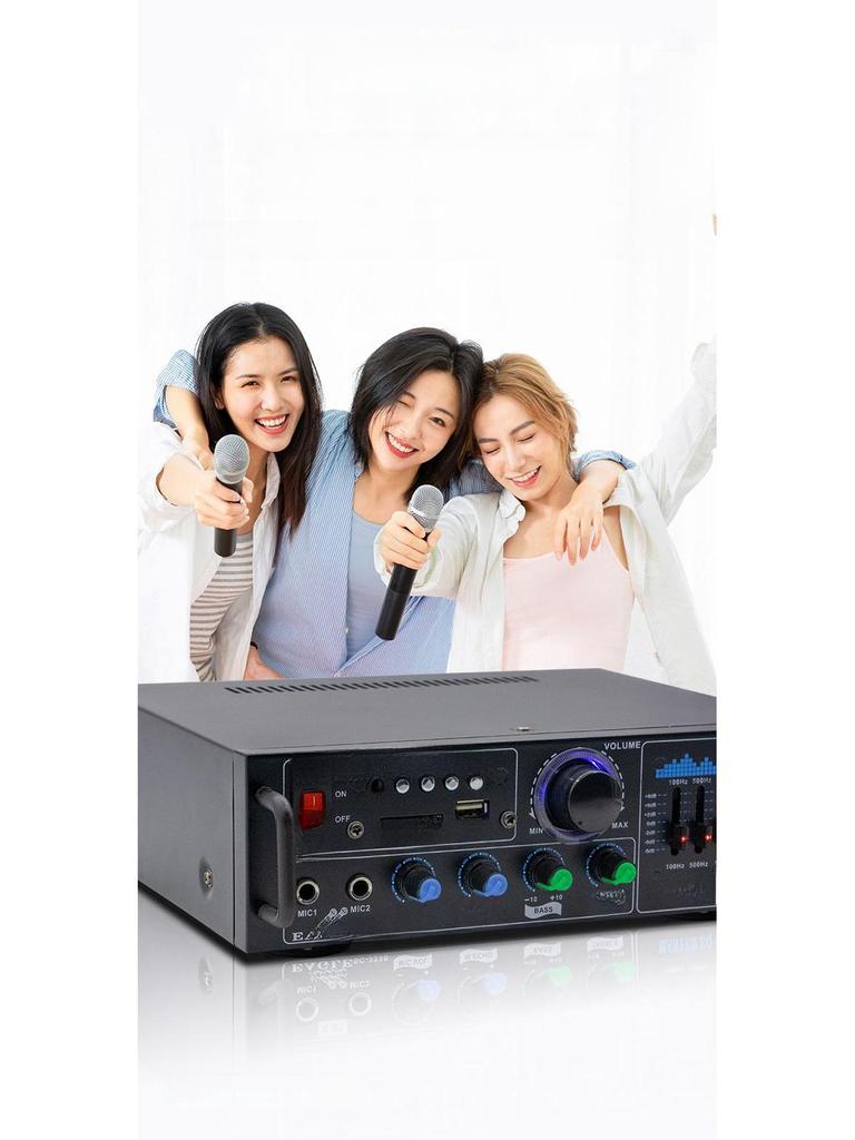 High-Power Bluetooth USB Audio Amplifier for Karaoke and Broadcasting